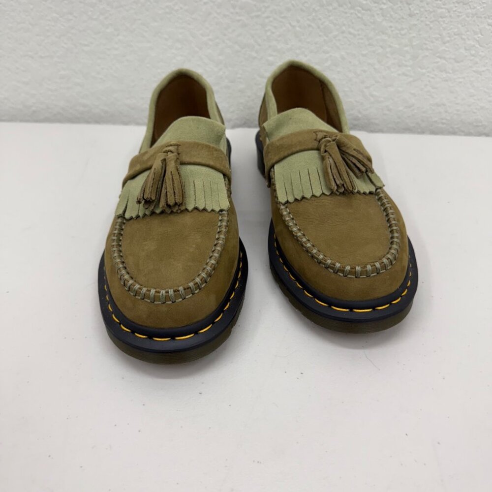 Dr Martens Adrian Green Slip On Tassel Loafers Shoes Mens size 9 Womens 10 - Picture 2 of 8